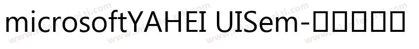 microsoftYAHEI UISem字体转换